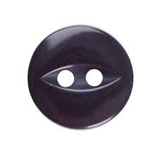 Fish Eye” Button 11mm Burgandy – Thistle and Coo