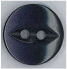 Hemline / Vizzy Buttons Fish Eye 2 Hole 16mm, Pack of 5 ...