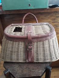 Antique Creel 14" inch wide 7" tall 9" with handle Made in British Hong Kong | eBay