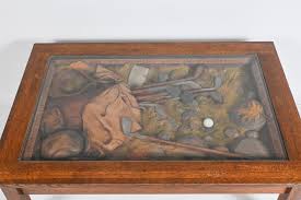 Sold at Auction: William Creed, WILLIAM HERRICK GOLFER'S CREED COFFEE TABLE