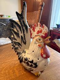 Sold at Auction: Vintage Ceramic Hand Painted Rooster