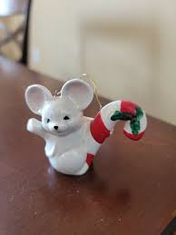 Vintage Hand painted FF Fitz & Floyd Mouse Ornament | eBay