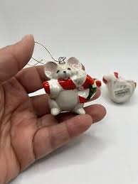Vintage 1978 Fitz And Floyd Christmas Mouse Hanging ...