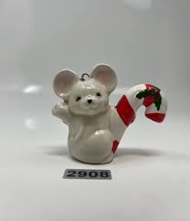 Vintage Hand painted FF Fitz & Floyd Mouse Ornament | eBay