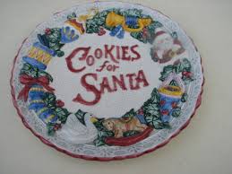 OMNIBUS BY FITZ & FLOYD COOKIES FOR SANTA DECORATIVE PLATE ...