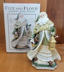 Fitz & Floyd GREGORIAN SANTA MUSICAL Figurine, Silent ...