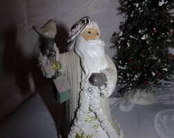 Vintage Christmas Old World Santa Figurine / Vintage Santa ...