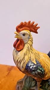 Pair Vintage Lefton Ceramic Roosters Figurines MADE IN JAPAN ...