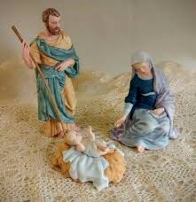 Nativity Boxed Set / Holy Family Bisque Porcelain Figurines ...