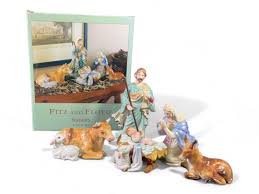 Lot - Fitz and Floyd Nativity 5 piece set