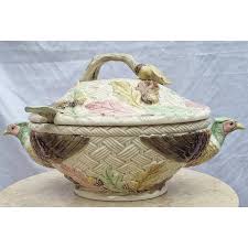 1986 Fitz and Floyd Pheasant Soup Tureen | Chairish