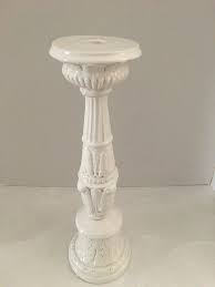 1990s Italian Acanthus Leaves Cream Porcelain Candle Holder ...