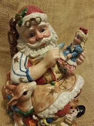 Fitz & Floyd Santa's Magic Workshop Candy Jar Christmas 1996 ...