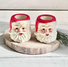1950's Made in Japan Inarco Santa's Set of Two - Etsy