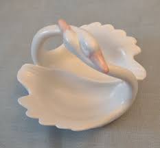 Vintage Necking Swans Divided Dish by Fitz and Floyd | eBay