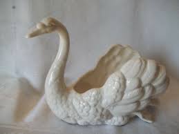 Vintage Fitz and Floyd Large Swan Centerpiece | eBay