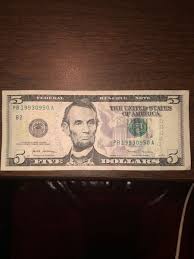 2017 Fancy Serial Number $5 Note Birthday PB19930950 | eBay