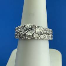 Diamonique Cubic Zirconia 925 Sterling Silver Wedding Bridal ...