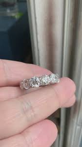 10 Carat Lab Grown Diamond Band/ Shared Prong Set Full ...