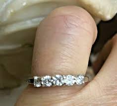 1.25Ct Round Cut Moissanite Wedding Band Anniversary Ring 14k White Gold Size 9 | eBay