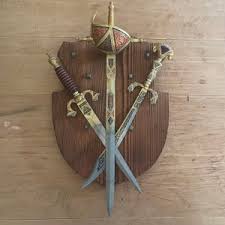 Toledo Spain Coat of Arms Swords Wall Plaque Vintage - Etsy