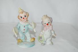 2 Vintage Ceramic Porcelain Clowns HOMCO ? | eBay