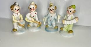 Vintage Hand Painted Original ArtMark Clowns Set Of 4 Please ...