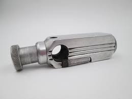 Flamidor Flambeau Pocket Petrol Pipe Lighter Aluminum 1948 ...