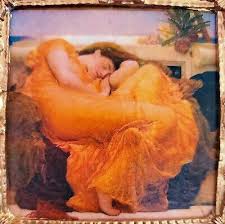 DOLLHOUSE MINIATURE FRAMED MASTERPIECE PAINTING Flaming June ...