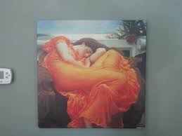 Flaming June Leighton Pre-Raphaelite Sleeping Woman 24 ...