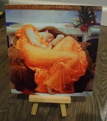Flaming June Lady in Orange Art Notebook MADE TO ORDER - Etsy