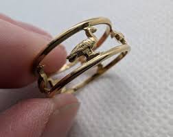 18ct Gold Open Bird Band Ring Sku1566 - Etsy