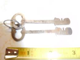 2 Matched Pair Vintage R.H. Co. Flat Skeleton Keys | eBay