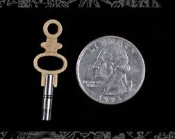 Raw Brass Steampunk Pocket Watch Keys - Set of Two - XXX - B ...