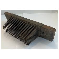 Handmade Flax Hatchel Dated 1814. For Sale at Ruby Lane