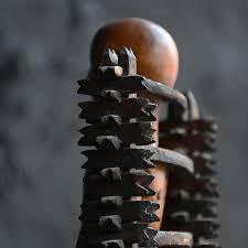 19th century miniature tramp art chair model For Sale at 1stDibs