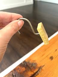 Cool Square Tan With Slim Brown Stripes Shower Curtain Hooks ...