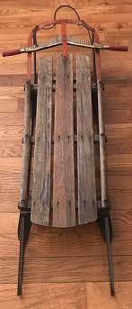 Mid Century GLADDING CHAMPION Fastback Sled/steerable/metal handle/1960s wooden | eBay