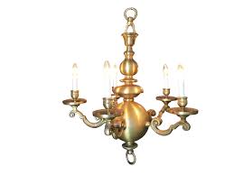 English Georgian Style Solid Brass 5 Arm Chandelier - Etsy ...