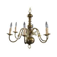 Vintage Chandelier Flemish 6-arms 6-light Antique Brass ...