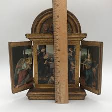 LOT 20K: Antique/Vintage Lorenzo di Credi Nativity Folding ...