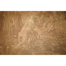 Antique Tapestry of Watteau-Esque Figures After Antoine ...