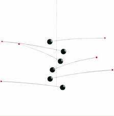 Flensted Futura Black Museum Modern Hanging Mobile New ...