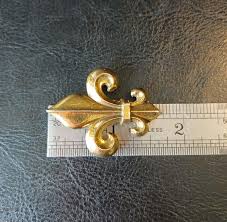 Vintage Zentall 1970s Fleur-de-lis, Gold-tone, Brooch/pin, C-clasp, Symbolic of France and Christianity, 1 5/8 X 1 1/4 - Etsy Australia