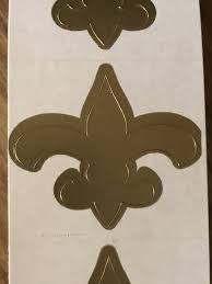 50 TANNING STICKER Stickers Scrapbooking Crafts GOLD SAINTS ...