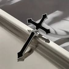 gothic dark cross piercing navel ear studs female european ...