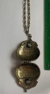VTG 70's Purse Locket Necklace On 24 In Chain Brass Tone. | eBay