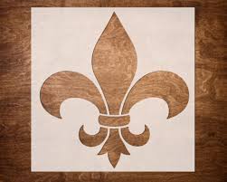 FLEUR DE LIS Stencil, Flower Stencils for Painting on Wood ...