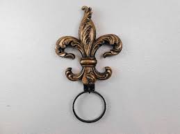 Fleur De Lis 6-inch diameter Towel Ring for Wall – Fleur De ...