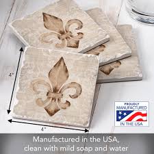 East Urban Home Deco Fleur 4-Pack Square Tumbled Tile ...